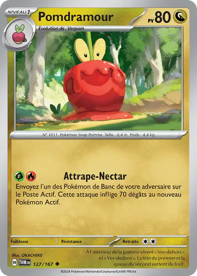 Image de la carte Pokemon Pomdramour 127/167