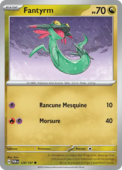 Image de la carte Pokemon Fantyrm 128/167