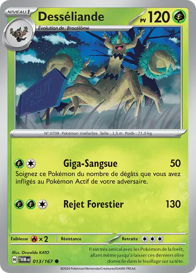 Image de la carte Pokemon Desséliande 013/167