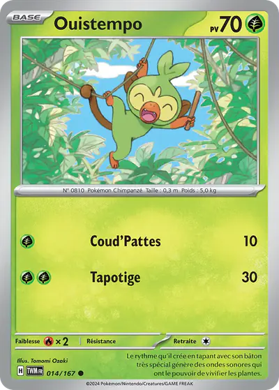 Image de la carte Pokemon Ouistempo 014/167