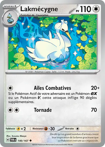 Image de la carte Pokemon Lakmécygne 140/167