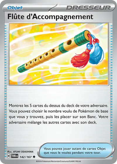 Image de la carte Pokemon Flûte d'Accompagnement 142/167