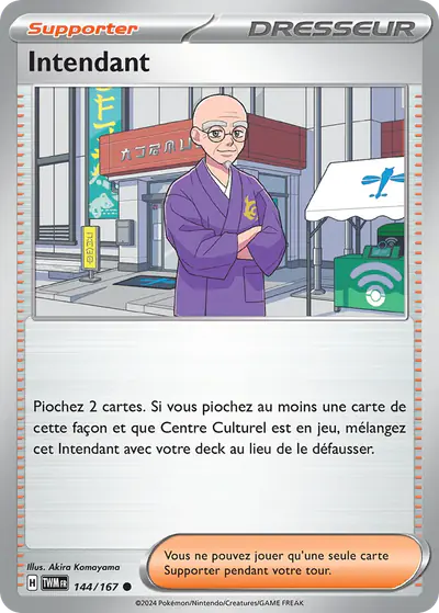 Image de la carte Pokemon Intendant 144/167