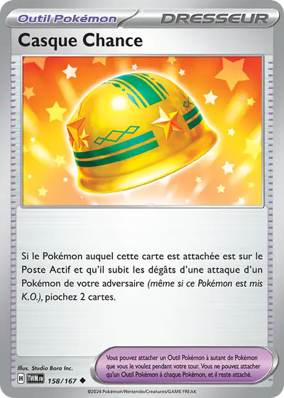 Image de la carte Pokemon Casque Chance 158/167
