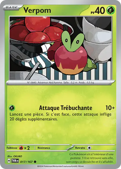 Image de la carte Pokemon Verpom 017/167