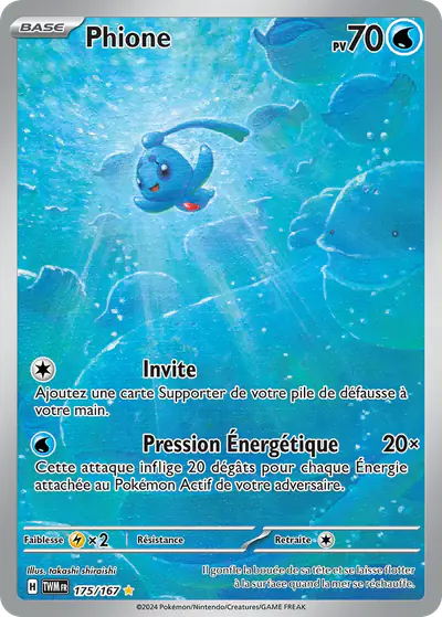 Image de la carte Pokemon Phione 175/167