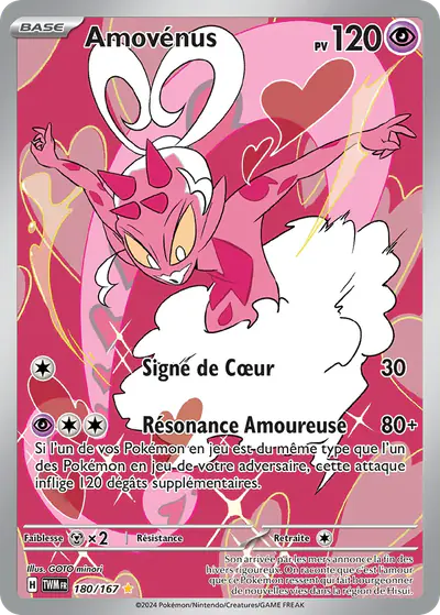 Image de la carte Pokemon Amovénus 180/167
