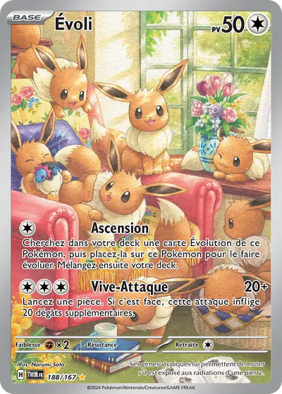 Image de la carte Pokemon Évoli 188/167