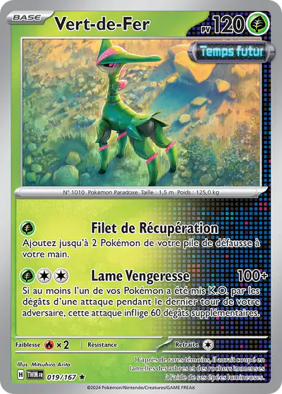Image de la carte Pokemon Vert-de-Fer 019/167