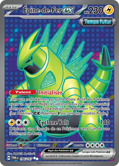 Image de la carte Pokemon Épine-de-Fer ex 196/167