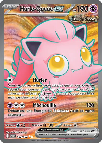 Image de la carte Pokemon Hurle-Queue ex 197/167