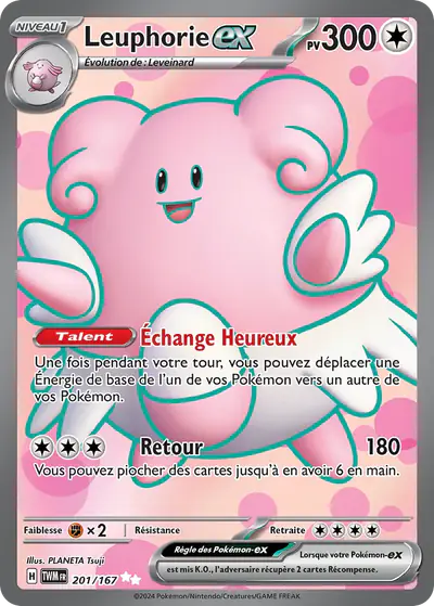 Image de la carte Pokemon Leuphorie ex 201/167