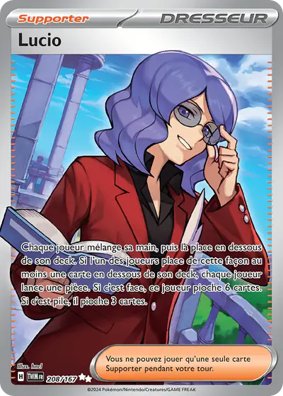 Image de la carte Pokemon Lucio 208/167