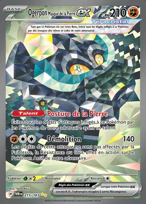 Ogerpon Masque de la Pierre ex 215/167