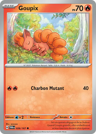 Image de la carte Pokemon Goupix 026/167