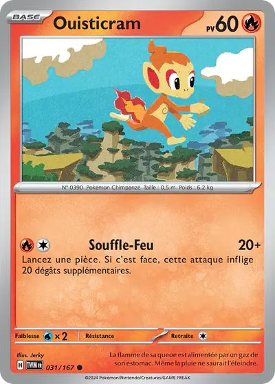 Image de la carte Pokemon Ouisticram 031/167