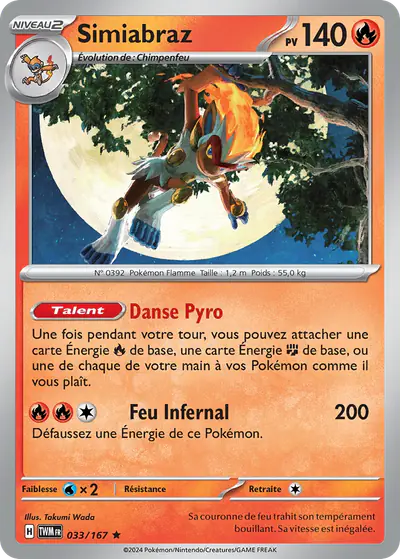 Image de la carte Pokemon Simiabraz 033/167