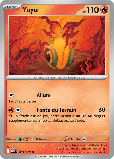 Image de la carte Pokemon Yuyu 039/167