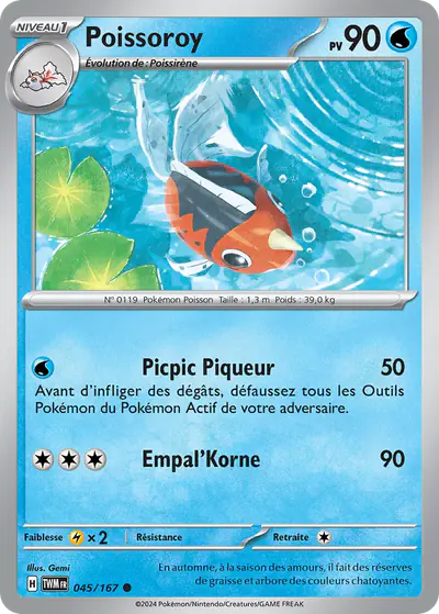 Image de la carte Pokemon Poissoroy 045/167