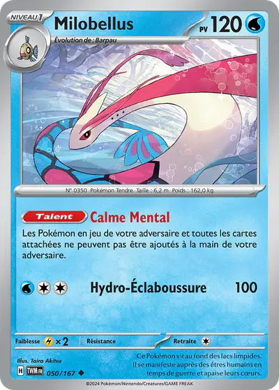 Image de la carte Pokemon Milobellus 050/167