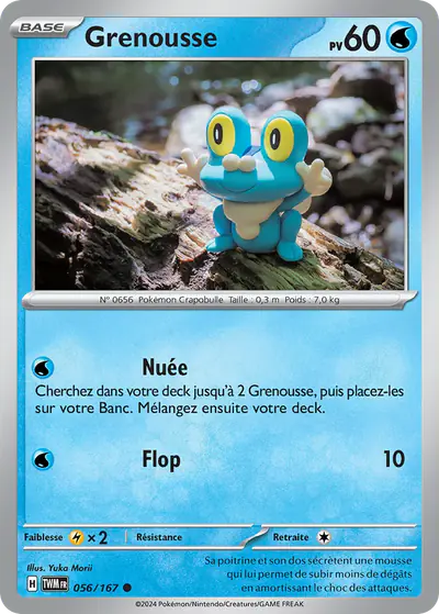 Image de la carte Pokemon Grenousse 056/167
