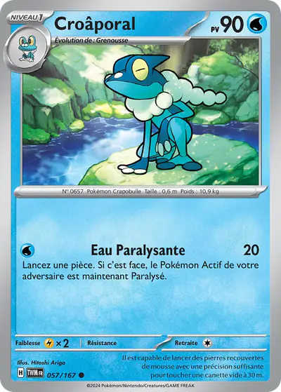 Image de la carte Pokemon Croâporal 057/167