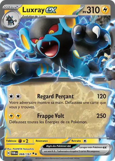 Image de la carte Pokemon Luxray ex 068/167