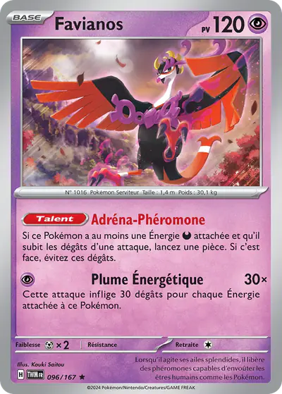 Image de la carte Pokemon Favianos 096/167