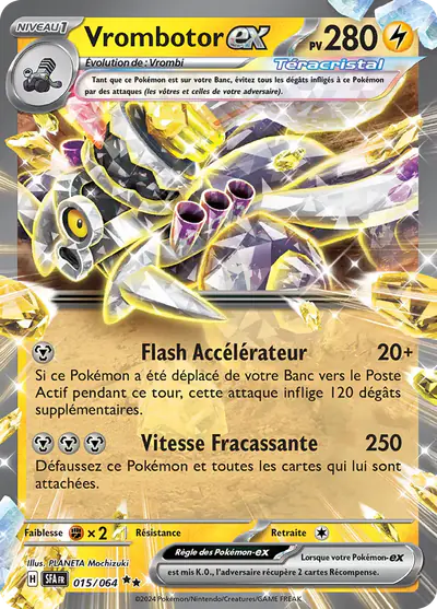 Image de la carte Pokemon Vrombotor ex 015/64