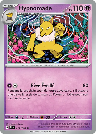 Image de la carte Pokemon Hypnomade 017/64