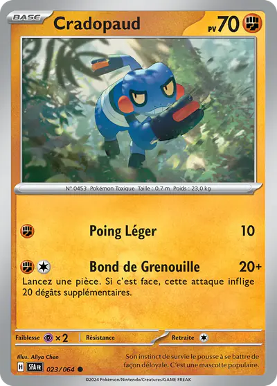 Image de la carte Pokemon Cradopaud 023/64