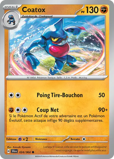 Image de la carte Pokemon Coatox 024/64