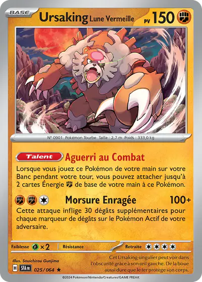 Image de la carte Pokemon Ursaking Lune Vermeille 025/64