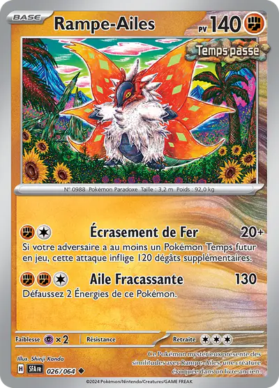 Image de la carte Pokemon Rampe-Ailes 026/64