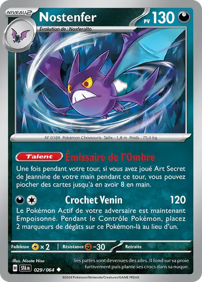Image de la carte Pokemon Nostenfer 029/64