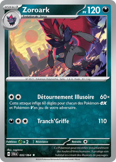 Image de la carte Pokemon Zoroark 032/64