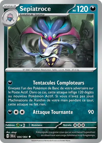 Image de la carte Pokemon Sepiatroce 034/64