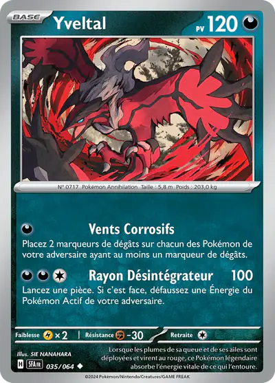 Image de la carte Pokemon Yveltal 035/64