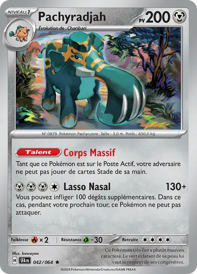Image de la carte Pokemon Pachyradjah 042/64