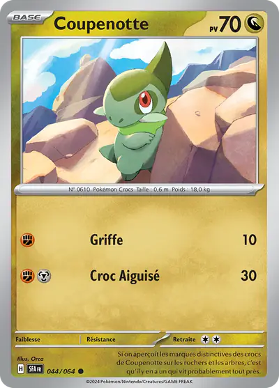 Image de la carte Pokemon Coupenotte 044/64