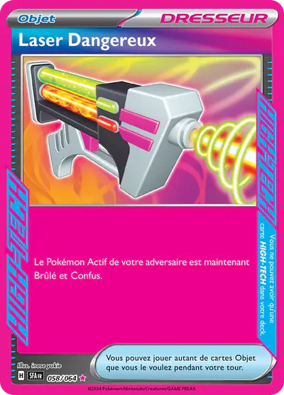 Image de la carte Pokemon Laser Dangereux 058/64