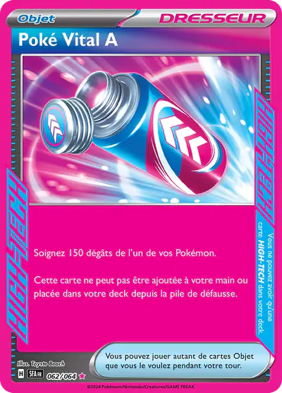 Image de la carte Pokemon Poké Vital A 062/64