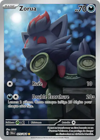 Image de la carte Pokemon Zorua 075/64