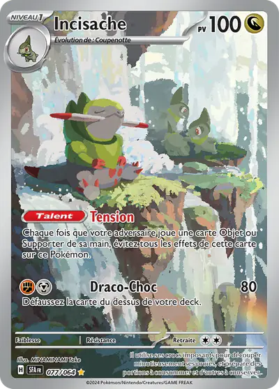 Image de la carte Pokemon Incisache 077/64