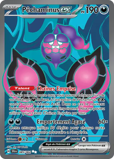 Image de la carte Pokemon Pêchaminus ex 085/64