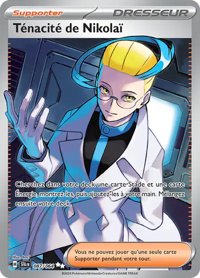 Image de la carte Pokemon Ténacité de Nikolaï 087/64