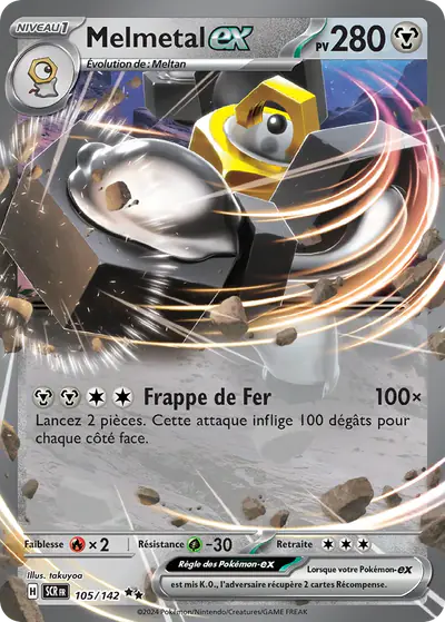 Image de la carte Pokemon Melmetal ex 105/142