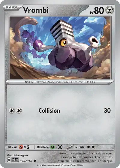 Image de la carte Pokemon Vrombi 108/142