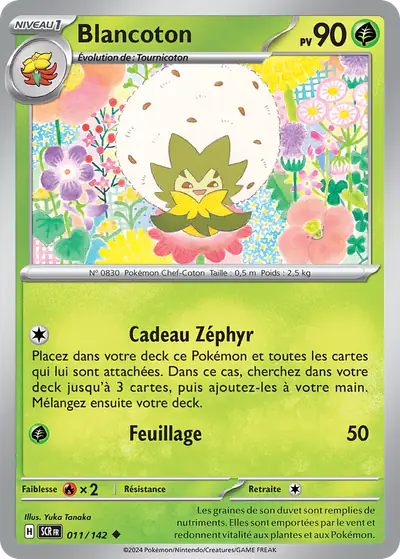 Image de la carte Pokemon Blancoton 011/142