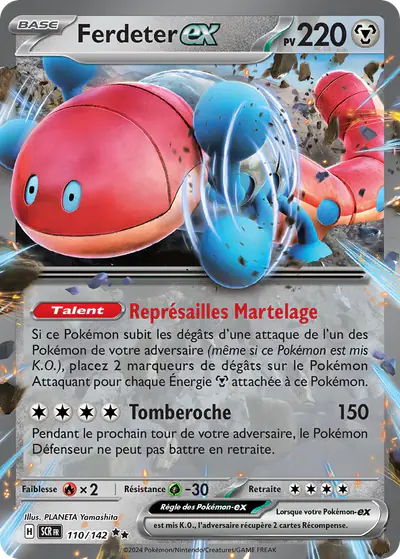 Image de la carte Pokemon Ferdeter ex 110/142